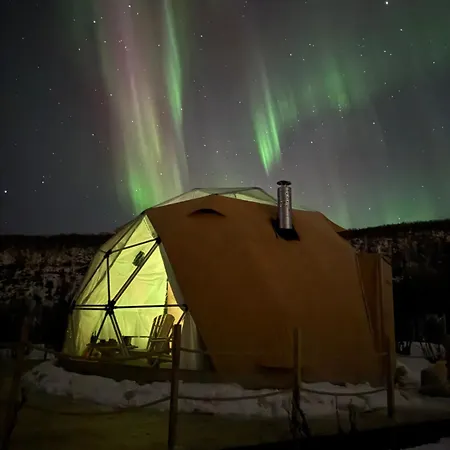 Northern Light Panorama Evenes Lüks kamp alanı *